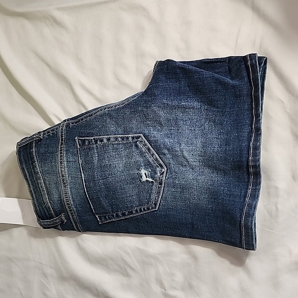 indigo rein distressed  womens jrs denim jean mid rise shor… - Picture 5 of 6